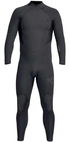 2025 Xcel Mens Axis 5/4mm Back Zip Wetsuit ME54AXG5 - Black